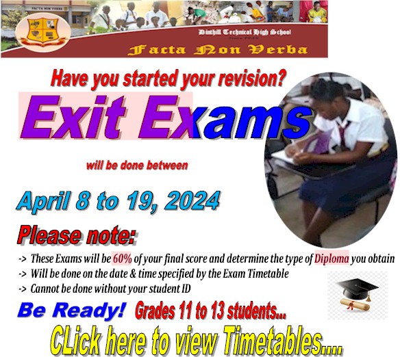 Exit Exams (Grades 11-13)